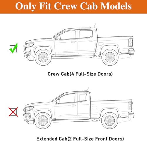 Estribos laterales Hooke Road para Chevy Colorado 2015-2026 miniatura 2