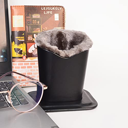 Image of Pack of 2 Soft Plush Lined Eyeglasses Holder Stand Protective Glasses Holder Stand