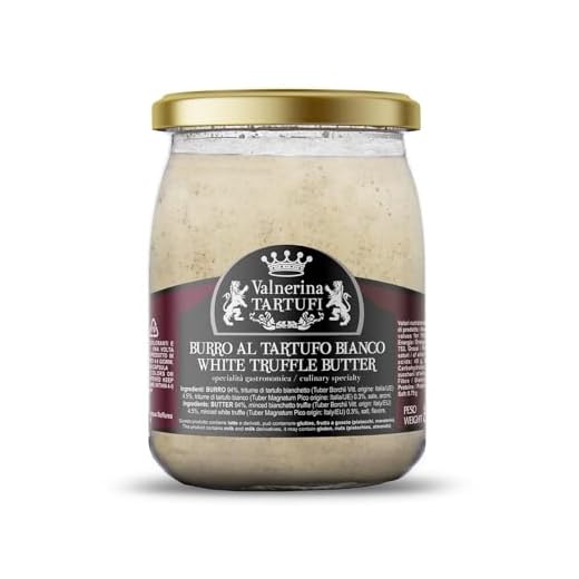 Valnerina Tartufi Burro al Tartufo Bianco | Specialità Gastronomica per Crostini, Bruschetta, Antipasti, Primi e Secondi Piatti | Barattolo 450 gr.