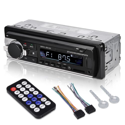 Radio para auto Bluetooth MP5 4x60W con control remoto miniatura 1