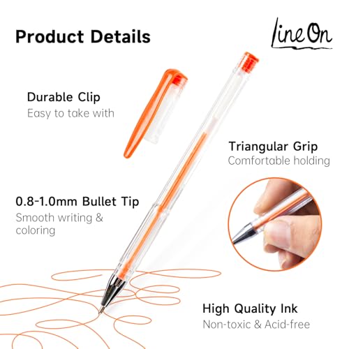 108 Colors Gel Pens,Gel Pen Set for Adult Coloring Books Art Markers