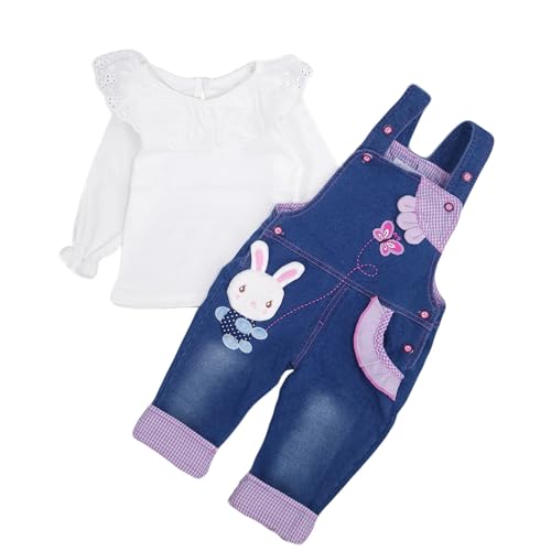 Image of Baby Pant Set,Toddler Overall Set,Little Girl Overall Shirt Cute Cartoon