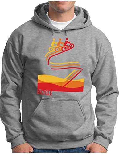 Sweat à capuche de vélo grande taille XXXL pour homme cycliste