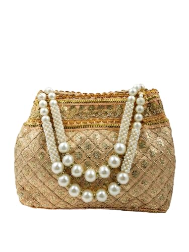 Image of Adiva Potli Handbags For Women | Potli Bags For Ladies For Wedding | Potli Bags For Women | Wedding Bags For Woman | Batwa Potlis Hand Bag | Designer Potli Bag For Ladies For Marriage