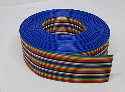 Cable plano de cinta multicolor 26P 20 pies Connectors Pro miniatura 6