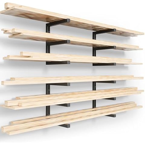 YYR Heavy Duty Wall Mounted Lumber Rack Cover