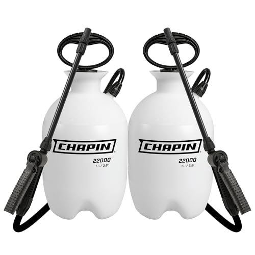 Chapin 22000 Pump Sprayer, 1-Gallon Translucent Tank with an Easy Fill Funnel-Top Opening,...