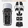 All Weather Car Floor Mats Cargo Liner with Backrest Mat for 2021-2025 Jeep Grand Cherokee L (Only 6-Seats w/o Center Console), TPE Rubber Liners Full Set for Jeep Grand Cherokee Accessories