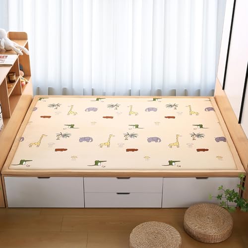 DUOLEH Alfombra antideslizante de tatami, grande, peluda, lavable, mullida, moderna, para sala de estar, cuarto de bebé, alfombra de salón, alfombra de pelo corto (160 x 230 cm, estilo 8)