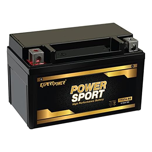 ExpertPower YTX7A-BS - 12V 7Ah AGM Motorcycle Battery, for ATV, 4 Wheeler, 180 CCA Powersports Batteries, SLA Dirt Bike, Scooter, ATV Battery Compatible with People 150CC, QuadRacer 450CC