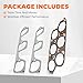 GoaMotors Engine Upper & Lower Intake Gaskets Set Fit for Buick for Lacrosse for Rendezvous for Cadillac CTS SRX STS for Malibu for Pontiac G6 G8 for Saturn Aura 3.6L, Replace 12598158