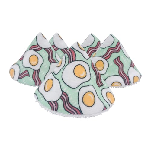Image of Beba Bean Washable Cotton Pee-Pee Teepees That Shield Baby Boys Pee During Diaper Changes. Great add-on Gift for Baby Showers. Comes in Gift-Ready Store Packaging. 5 Pack in cellophane Bag. Baon&Eggs