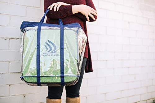 Flagship Counting Seating Stumps Stow-N-Go Educational Rug for Home or Classroom, Multi Colors