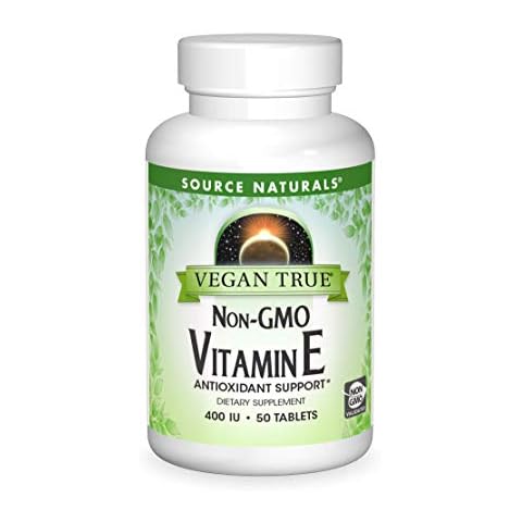 SOURCE NATURALS Vegan True Non-GMO Vitamin E 400 IU Tablet Cover