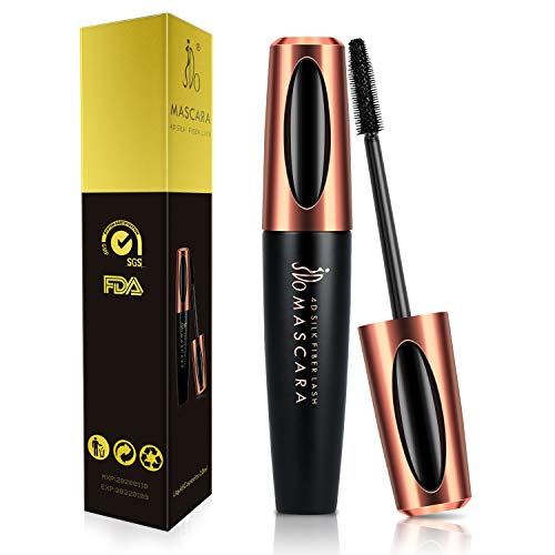 JDO Mascara Waterproof Black Mascara 4D Silk Fiber Lash Mascara Smudge-proof Long Lasting