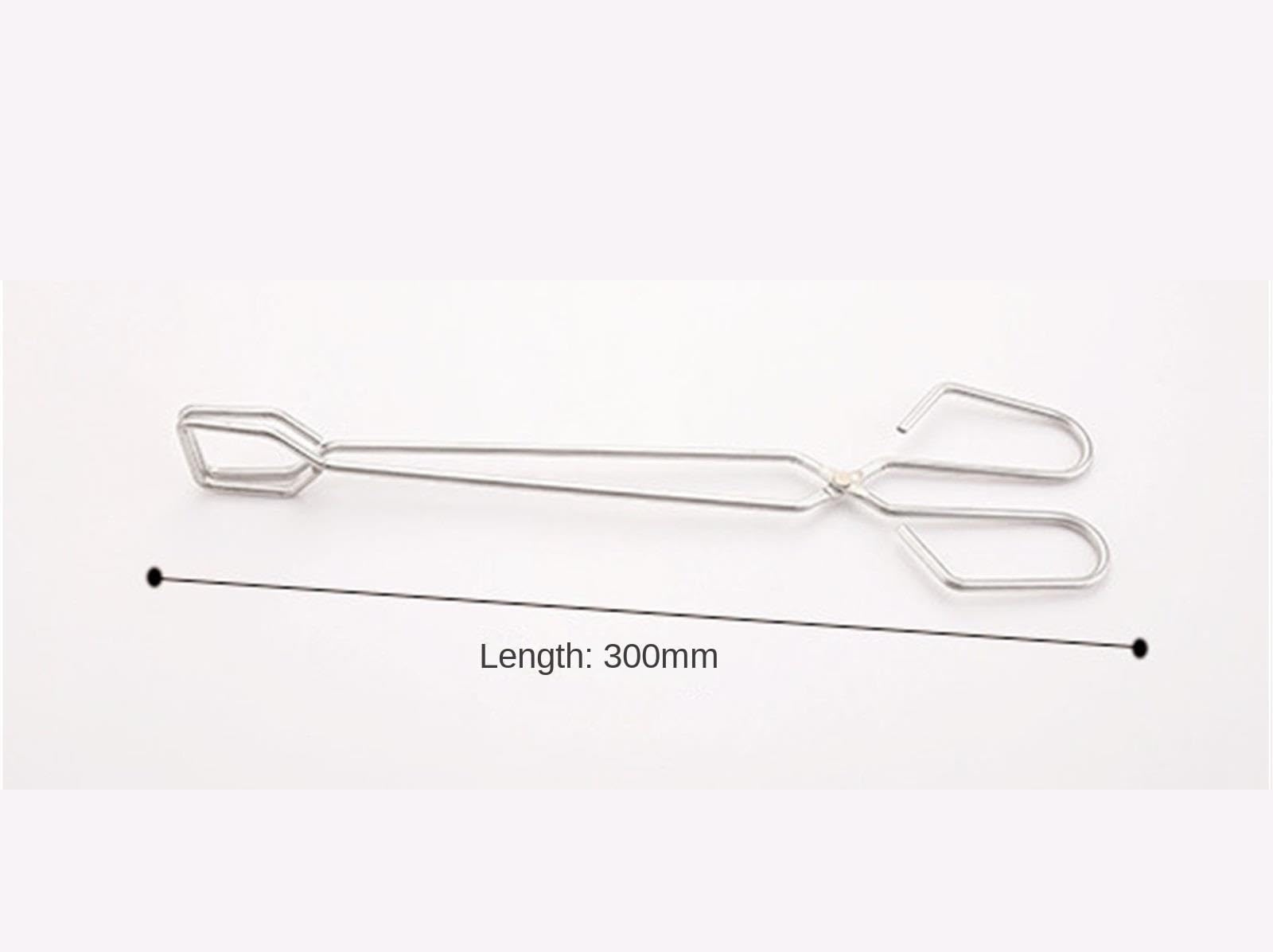Pinza da Cucina per Barbecue Pinza for Barbecue con Manico Lungo in Acciaio Inossidabile, Adatta for Grigliare All'aperto Frittura di Pesce Utensile da Barbecue(30cm)