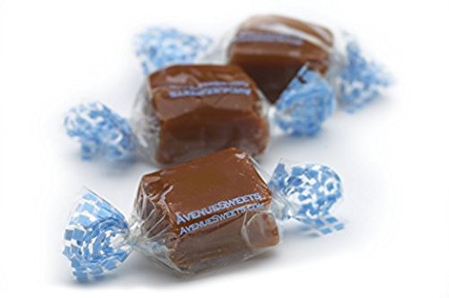 Avenuesweets - Handcrafted Individually Wrapped Soft Caramels - 8 Oz Bag - Sea Salt #TOP1