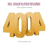 Number 40 Glitter Table Decoration Gold| Table Centrepiece | Table Decorations Centrepiece | 40th Birthday Decorations | Pack of 1 | 20cm |H103 - Image 4