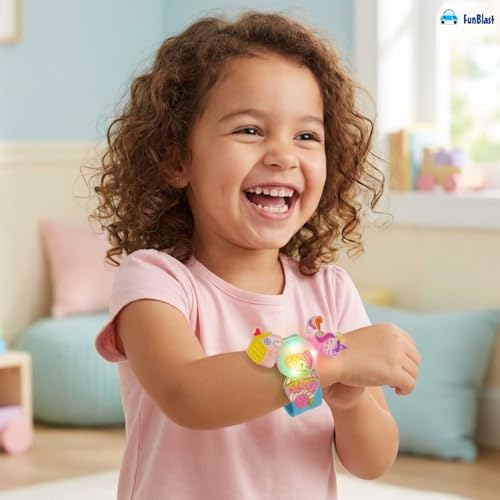 Image of FunBlast Space Wrist Band for Kids - Kids Wrist Bands for Boys and Girls, Slap Band Cute Bracelet with LED Light Up, Return Gift for Kid