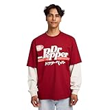 Dr Pepper Drink Dr Pepper Kanji Men's Twofer Combo Shirt, Dr Pepper Drink, S - Image 1