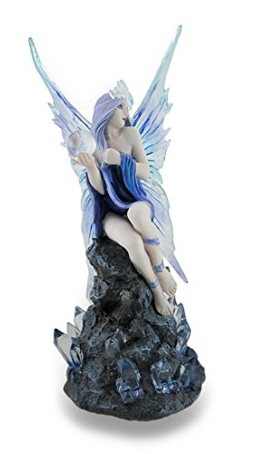 Estatua Hada Stargazer Azul y Púrpura 10 pulg miniatura 2