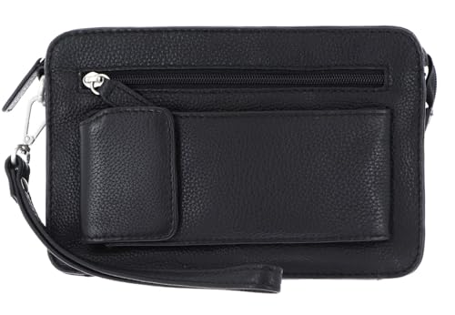 LEONHARD HEYDEN Leder Kulturbeutel Berlin Toilet Bag Black schwarz