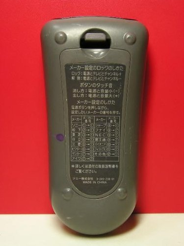 【中古】「非常に良い」SONY 各社共通テレビリモコン RM-P6 Amazon | SONY 各社共通テレビリモコン RM-P6 | Sony | AV・テレビリモコン
