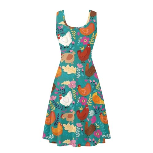 Image of Renewold Women's Sleeveless Tank Dress with Pockets, Casual Scoop Neck A-Line Sundress for Summer, Travel and Vacation