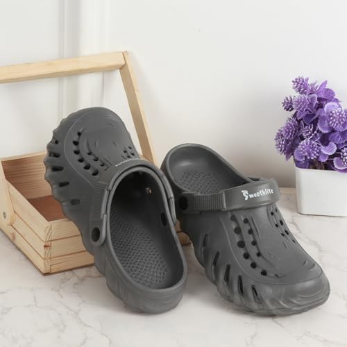 Image of Men's Classic Casual Clogs /Sandals with Adjustable Back Strap for Adult | Comfortable & Light Weight | Stylish & Anti-Skid | Waterproof & Daily Mules for Gents & Boys