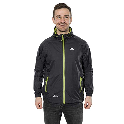 Trespass Qikpac Tp75 Packaway Unisex Jacket, Black, Large #TOP3