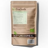 Chia Samen Bio 1 kg – Naturacereal Bio Chiasamen – Vegan, glutenfrei & ballaststoffreich – Hochwertiges Superfood mit Omega-3 & pflanzlichem Protein – perfekt für Smoothies, Müsli & Backen