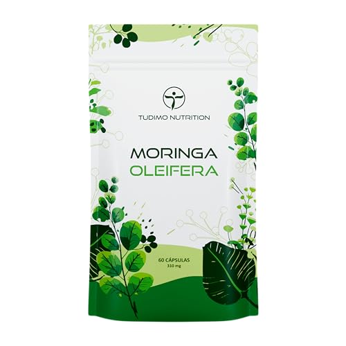 Moringa Oleifera 620 mg por Ración, 60 Cápsulas Veganas de Hoja Pura, Fuente de Vitaminas, Minerales y Antioxidantes, Suplemento para Energía, Defensas y Bienestar Digestivo – Sin Gluten, Lactosa, OMG