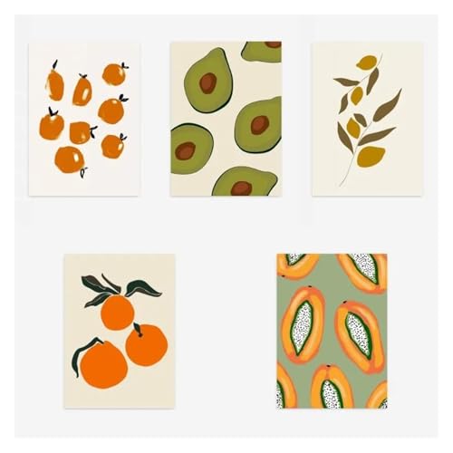 Decora paredes vacías con este cuadro de frutas abstracto de 30x40 cm para interior 3