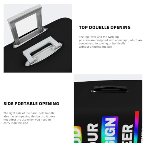 Custom Luggage Covers Personalized Suitcase Covers For Luggage Add Your Own Name Photo Text Double-Sided Elastic Washable Baggage Covers4