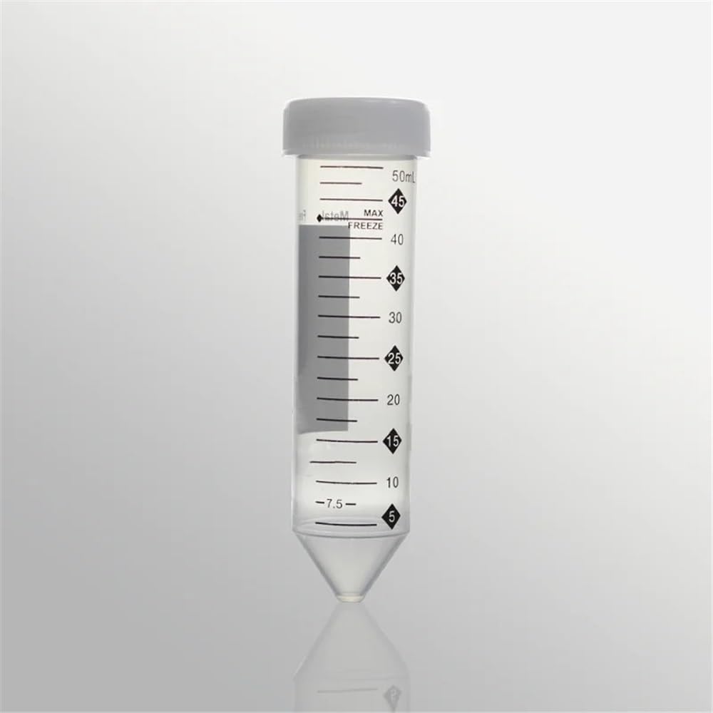 Equipos y suministros de laboratorio Tubo de centrífuga 50 ml con gradilla plástico (paquete 25 unidades, libre metales pesados, CT-012-50MF)