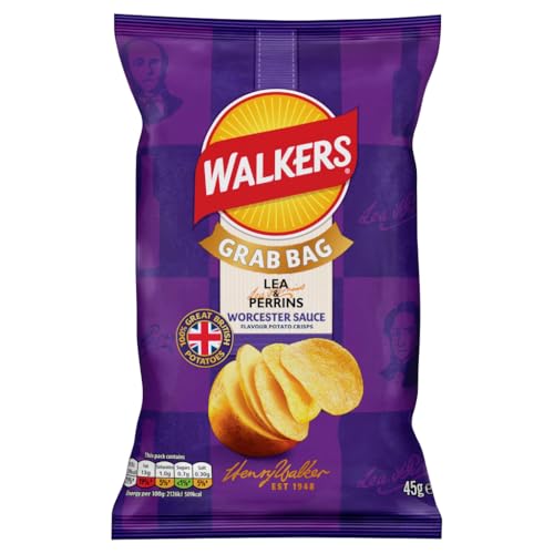 Walkers Lea & Perrins Worcester Sauce Grab Bag Crisps 45g