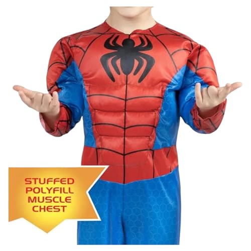 Jazwares Spidey Spider-Man & His Amazing Friends Toddler Halloween Costume With Padded Jumpsuit & Fabric Mask thumb #1