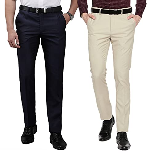 Image of Men's Regular Fit Formal Trousers Combo