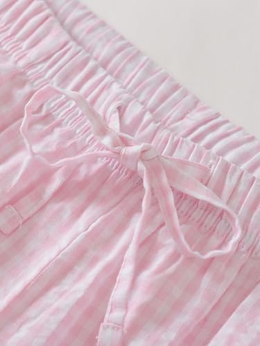Image of Latuza Women's Cotton Long Sleeve Pajama Set Seersucker Button Down Pj Set