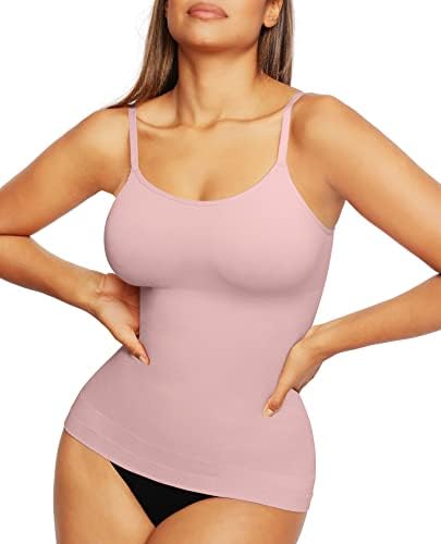 FeelinGirl Camisole for Women Tummy Control Cami Shaper Seamless Compression Tank Top Shapewear for Women