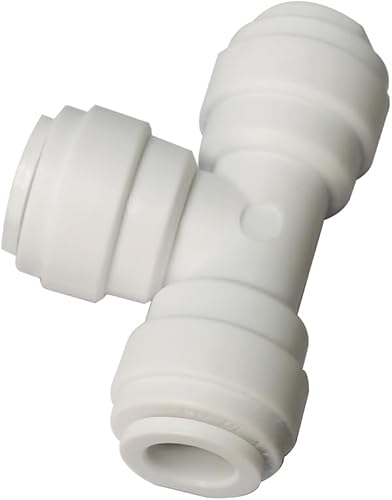 Vista 8 de Conector rápido de grado alimenticio, conexión de tubo a presión, válvula de cierre igual de diámetro exterior de 5/16 pulgadas para purificador