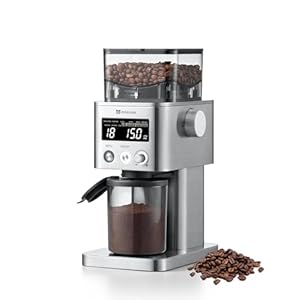 Coffee Grinder, Anti-static Conical Burr Coffee Bean Grinder, Adjustable Electric Burr Mill with 31 Precise Settings for Espresso/Drip/Pour Over/Cold Brew/French Press Coffee Maker