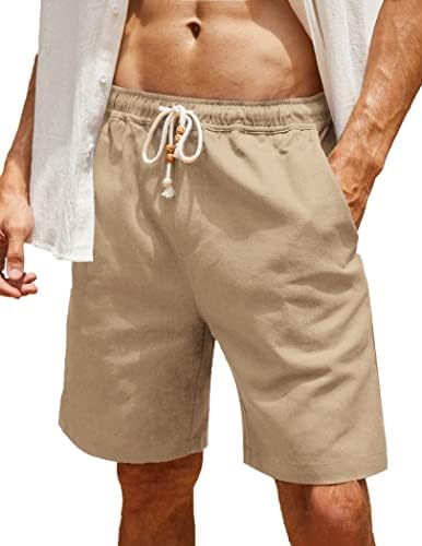COOFANDY Men's Linen Shorts Casual 
