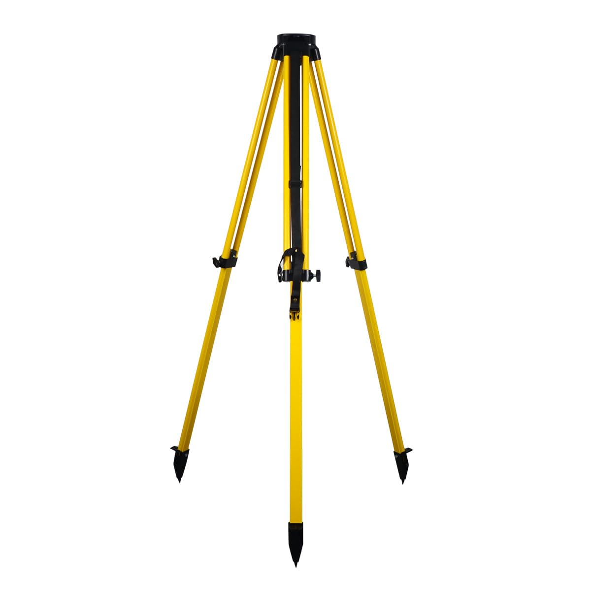Trípode telescópico de pierna, trípode de aluminio resistente para topografía de construcción con cabeza plana de 11 hilos de 5/8 pulgadas para estación total, teodolito, nivel automático-Tk1015