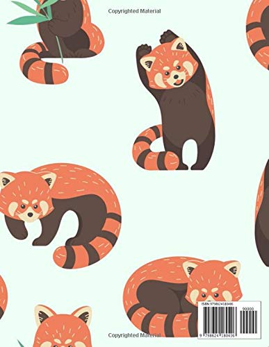 red panda notebook: wide ruled pages, red panda gift, red panda lover, kids notebook - Image 2