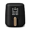 6 Qt Air Fryer With Turbocrisp Technology And Touch-Activated Display, Black By Drew Barrymore, Adjustable Temperature Ranges