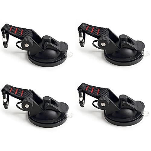 4 Ventosas Fuertes Amarran - Multiusos y Resistente,con Ventosa de Anclaje, para Coche Carpas con Toldo Lateral Accesorios de Lona de Camping,para 22 Libras Cover