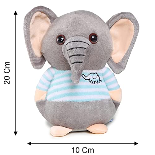 Webby-Soft-Animal-Plush-Elephant-Toy-20cm-Blue