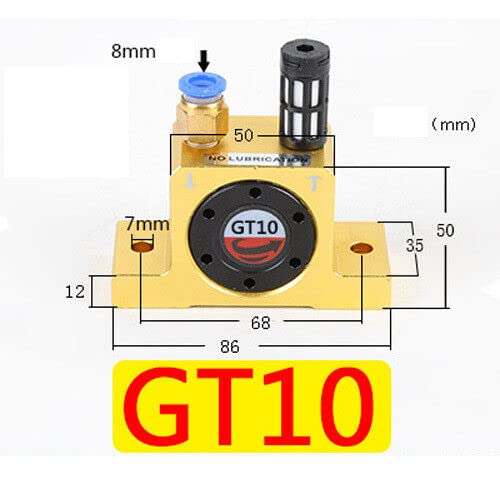 Miniatura 2 de Tipo industrial GT10 tipo vibrador de rueda de turbina de aire comprimido neumático (GT10)