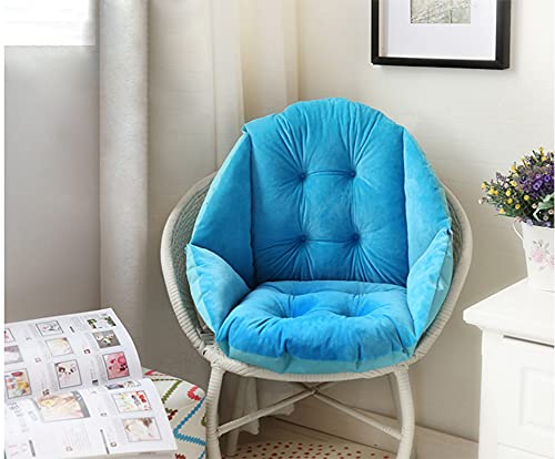 Image of Soft Plush Chair Cushion Warm Tufted Cushion Pads Back Support Thick Seat Cushion with Tie strap for Wheelchair Armchair Office Chair Dining Chair Sofa and Garden Bench